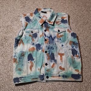 Legendary Status Denim Vest XL Multi Color
